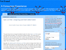 Tablet Screenshot of consumingexperience.com